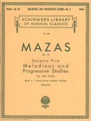 75 Melodious and Progressive Studies, Op. 36, Book 2 - Violin