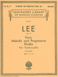 40 Melodic and Progressive Etudes, Volume 1 - Cello