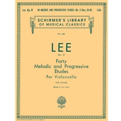 40 Melodic and Progressive Etudes, Volume 2 - Cello
