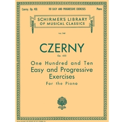 110 Easy and Progressive Exercises, Op. 453 - Piano Method