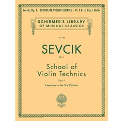 School of Violin Technics, Op. 1, Part 1 - Violin