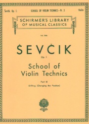 School of Violin Technics, Op. 1, Book 3 - Violin