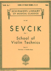 School of Violin Technics, Op. 1, Part 4 - Violin