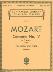 Concerto No. 4 in D Major, K. 218 - Violin and Piano