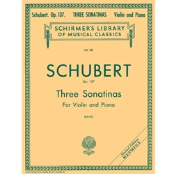 3 Sonatinas, Op. 137 - Violin and Piano