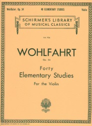40 Elementary Studies, Op. 54 - Violin