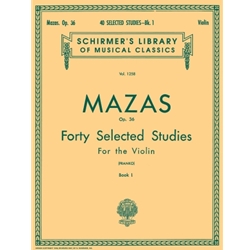 40 Selected Studies, Book 1, Op. 36 - Violin
