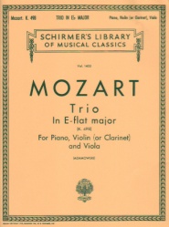 Trio, K.498 "Kegelstatt" - Clarinet (or Violin), Viola and Piano