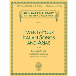 24 Italian Songs and Arias - Medium Low Voice and Piano