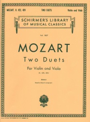 2 Duos, KV 423 and 424 - Violin and Viola Duet