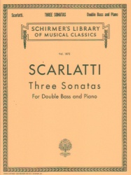 3 Sonatas - String Bass and Piano