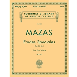Etudes Speciales, Op. 36, Book 1 - Viola