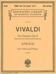 Concerto in E Major, Op. 8 No. 1: Spring from The Four Seasons - Violin and Piano