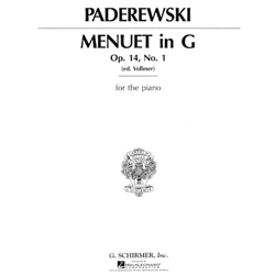 Menuet in G, Op.14, No. 1 - Piano