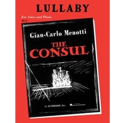 Lullaby (from The Consul) - Voice and Piano