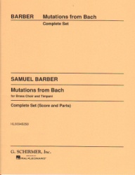 Mutations from Bach - Brass Choir and Timpani