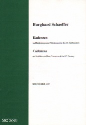 Cadenzas and Additions to Flute Concertos of the 18th Century