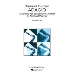 Adagio for Strings, Op. 11 - Sax Quartet SATB