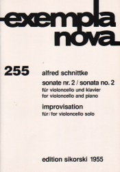 Sonata No. 2 and Improvisation - Cello and Piano (and Unaccompanied)