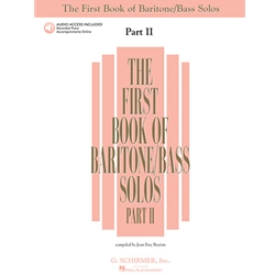 First Book of Baritone-Bass Solos, Part 2 (Bk/CD)