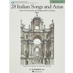 28 Italian Songs and Arias - Medium Low Voice (with Audio)