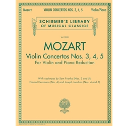Concertos Nos. 3, 4, 5 - Violin and Piano