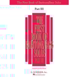 First Book of Baritone-Bass Solos, Part 3