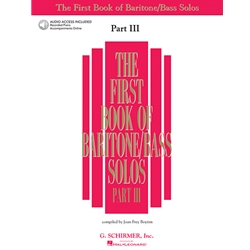 First Book of Baritone-Bass Solos, Part 3 - Book and 2 CDs