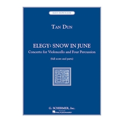 Elegy: Snow in June - Cello and 4 Percussion (Score and Parts)