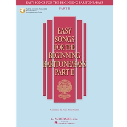 Easy Songs for the Beginning Baritone-Bass, Part 2