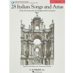 28 Italian Songs and Arias of the 17th and 18th Centuries - Low Voice (with Audio)