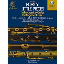 40 Little Pieces in Progressive Order (Bk/Audio Access) - Flute and Piano