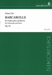 Barcarolle, Op. 81 - Cello and Piano