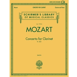 Concerto, K. 622 (Transposed to B-flat Major, includes Online Audio) - Clarinet and Piano