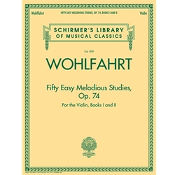 50 Easy Melodious Studies, Op. 74, Books 1 and 2 - Violin
