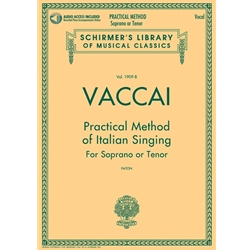 Practical Method of Italian Singing (Book with Audio Access) - Soprano/Tenor