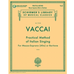 Practical Method of Italian Singing (Book with Audio Access) - Mezzo-Soprano (Alto)/Baritone