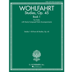 Studies, Op. 45, Book 1 - Violin (with Violin Accompaniment)