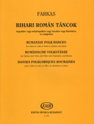 Rumanian Folk Dances from the County of Bihar - Clarinet and Piano
