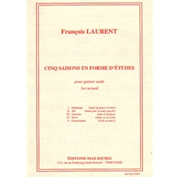 Cinq Saisons en Forme d'Etudes, Book 1- Classical Guitar