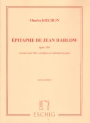 Epitaphe de Jean Harlow, Op. 164 - Flute, Alto Sax, and Piano (or Harp)