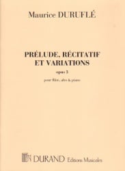 Prelude, Recitatif et Variations, Op. 3 - Flute, Viola and Piano
