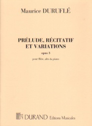 Prelude, Recitatif et Variations, Op. 3 - Flute, Viola and Piano