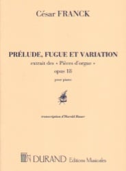 Prelude, Fugue and Variation, Op. 18 - Piano