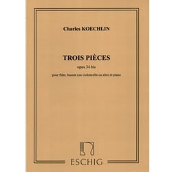 3 Pieces, Op. 34 bis - Flute, Bassoon (or Cello or Viola), and Piano