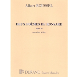 2 Poemes de Ronsard, Op. 26 - Voice and Flute