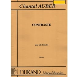 Contraste pour Trio D'anches - Oboe, Clarinet, and Bassoon