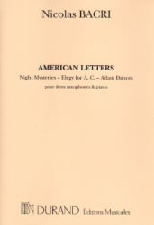 American Letters - Sax Duet AA and Piano