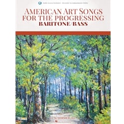 American Art Songs for the Progessing Singer - Baritone/Bass (Book/Audio)