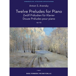 12 Preludes for Piano, Op. 63 - Piano Solo
